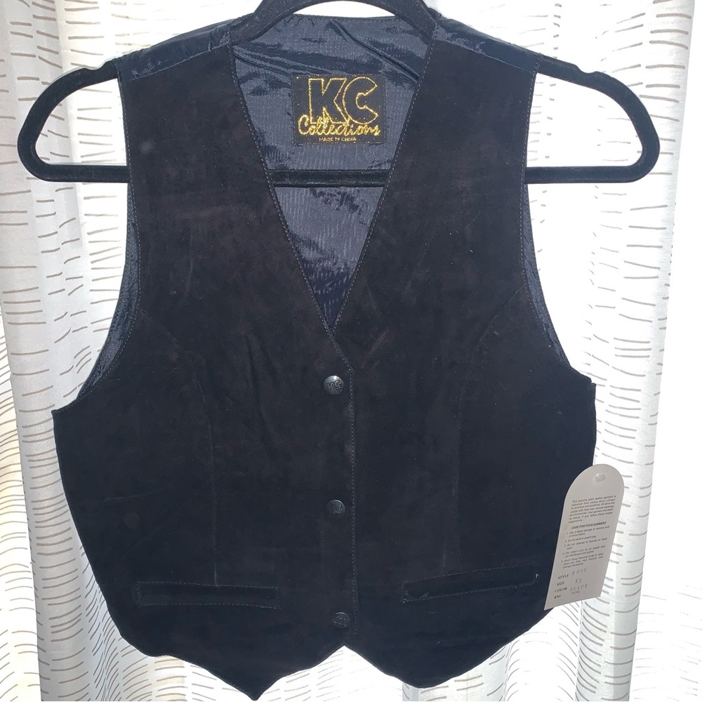 Black Leather Vest